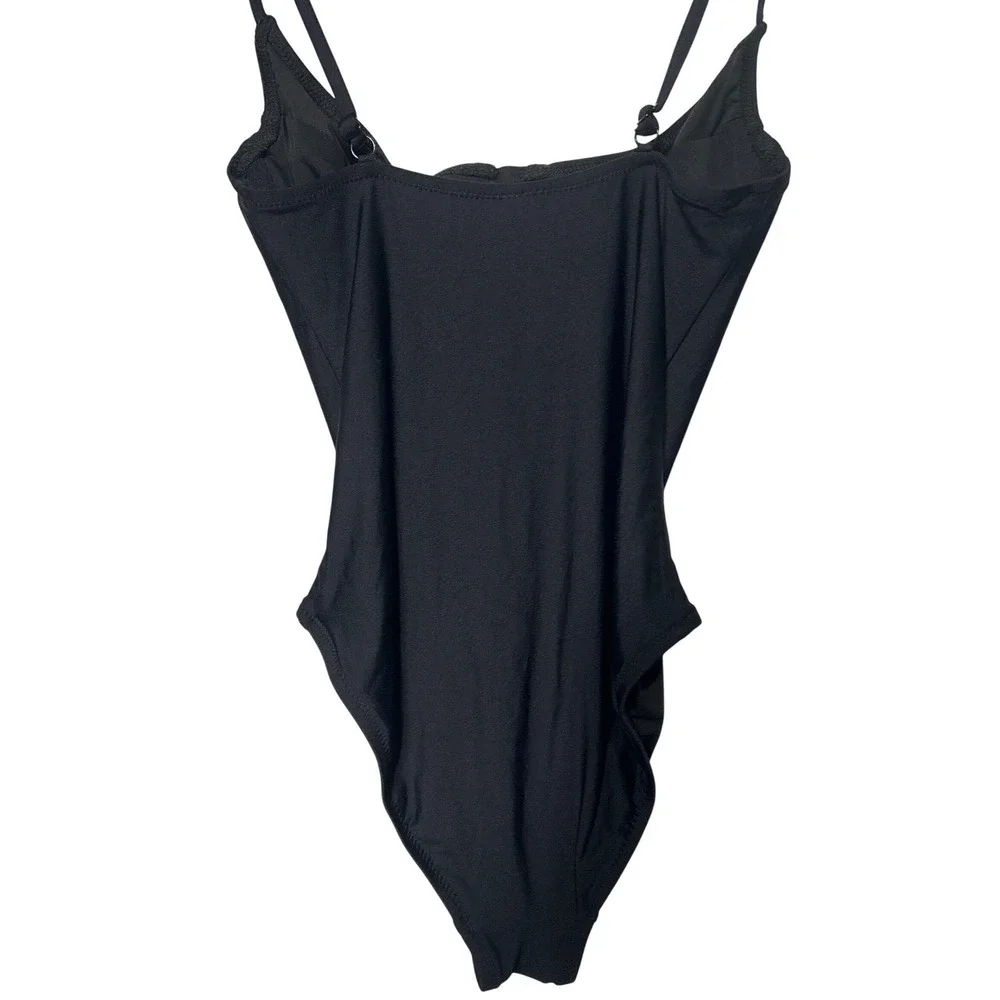 J Crew Black Underwire One Piece Swimsuit‎ Style J3558 Size 2